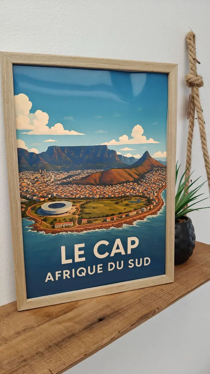 Affiche décorative, Le Cap, Afrique du sud