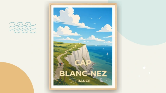 Affiche Cap Blanc-Nez les hauteurs