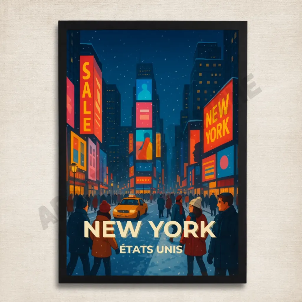 Affiche New York – Times Square, États-Unis
