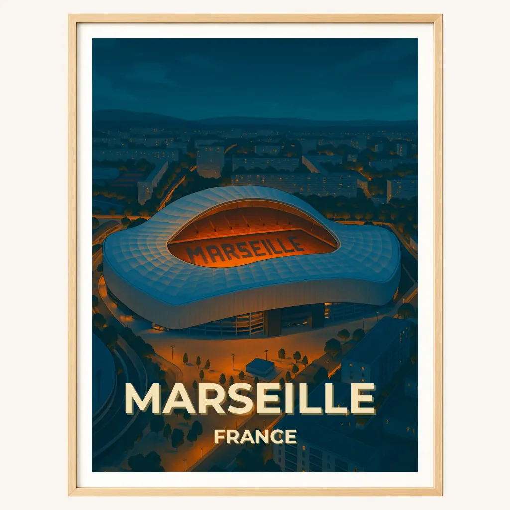 Affiche Marseille – Stade Vélodrome (A4)