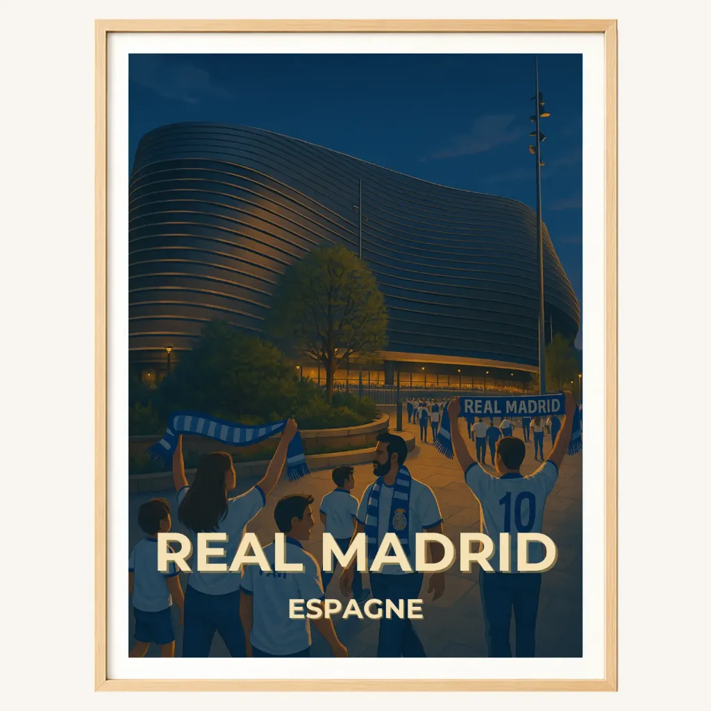 Affiche Madrid – Stade Santiago Bernabéu (A4)