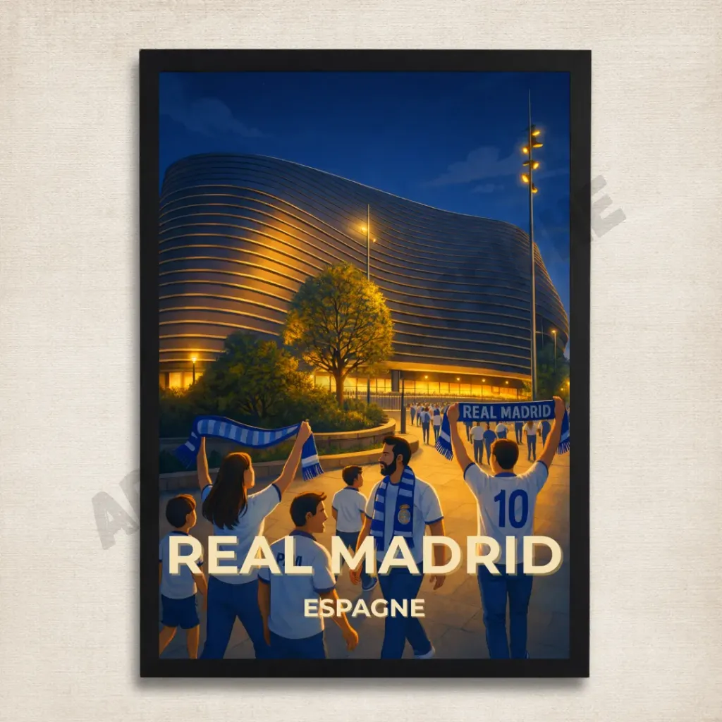 Affiche Madrid – Stade Santiago Bernabéu