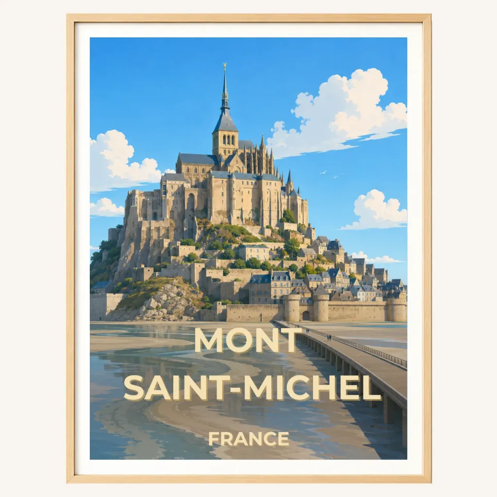 Affiche Mont Saint-Michel (A4)
