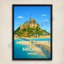 Affiche Mont-Saint-Michel – Abbaye de Normandie