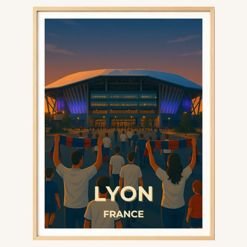 Affiche Stade de Lyon – Décines (A4)