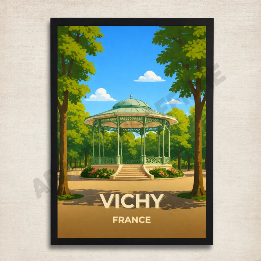 Affiche Vichy – Ville Thermale & Belle Époque