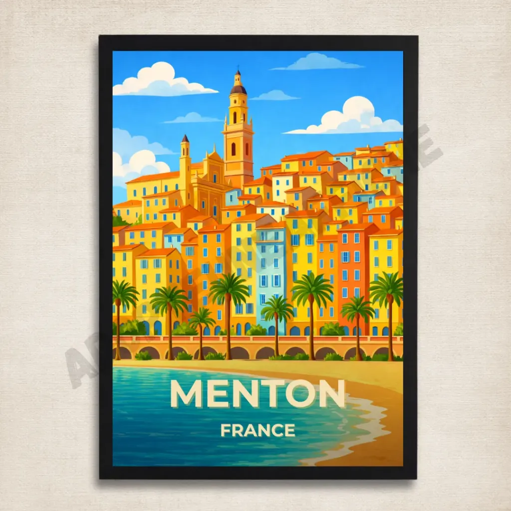Affiche MENTON - France