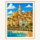 Affiche Menton - Côte d’Azur