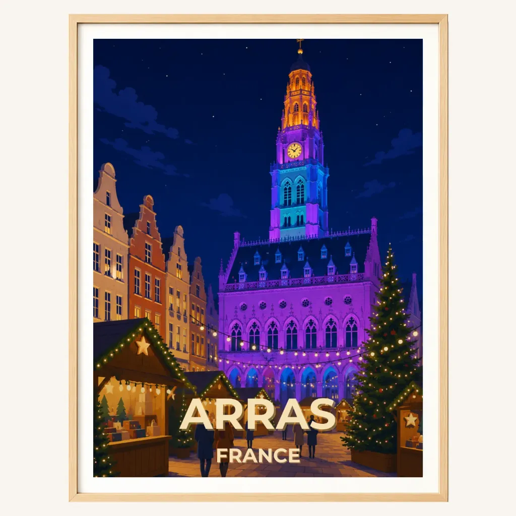 Affiche Arras – Marché de Noël (A4)
