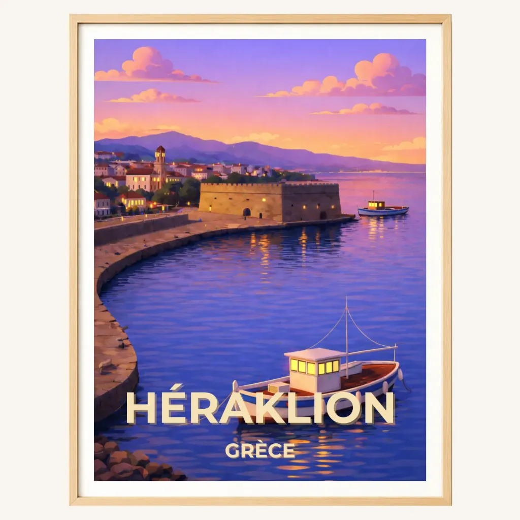 Affiche Héraklion – Crète, Grèce (A4)