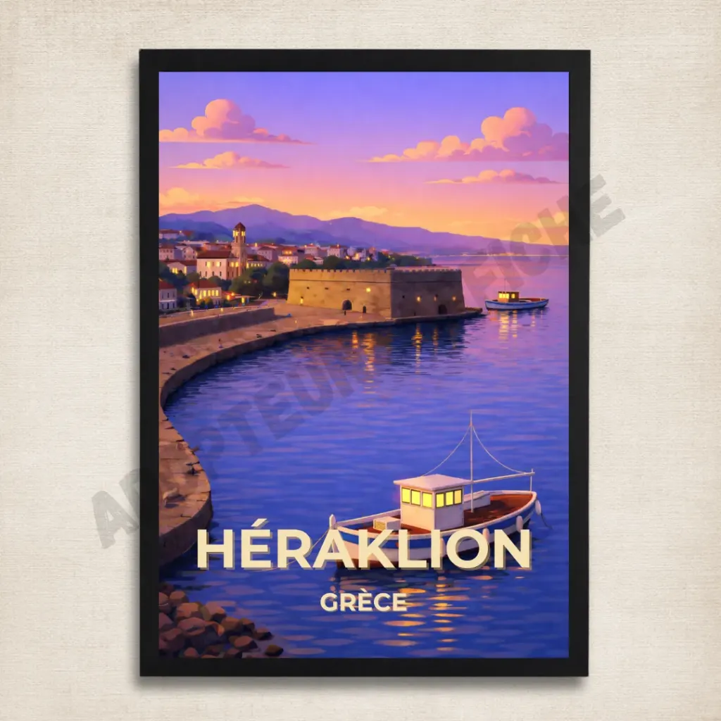 Affiche Héraklion – Crète, Grèce
