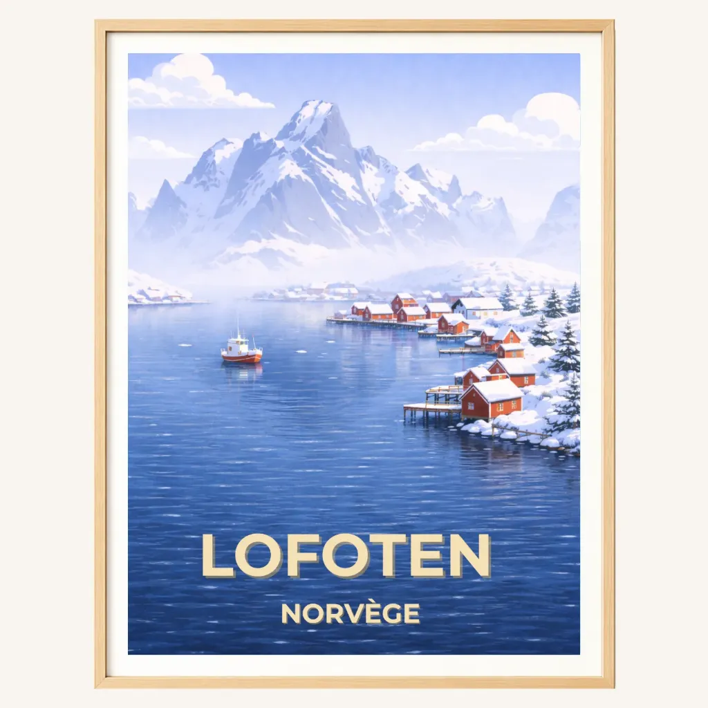 Affiche Îles Lofoten – Norvège (A4)