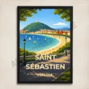 Affiche Saint-Sébastien – Baie de la Concha
