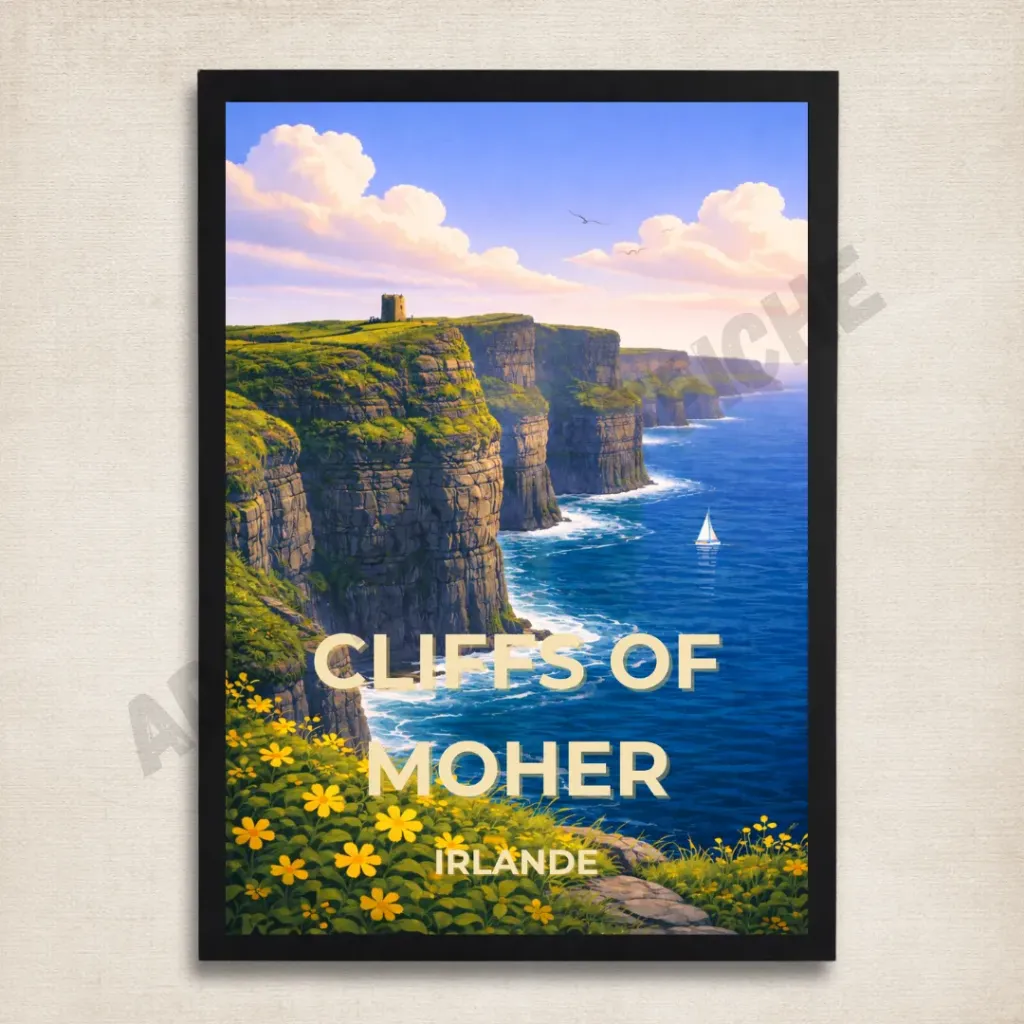Affiche Falaises de Moher – Irlande (A4)