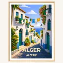 Affiche Alger – Algérie & Méditerranée