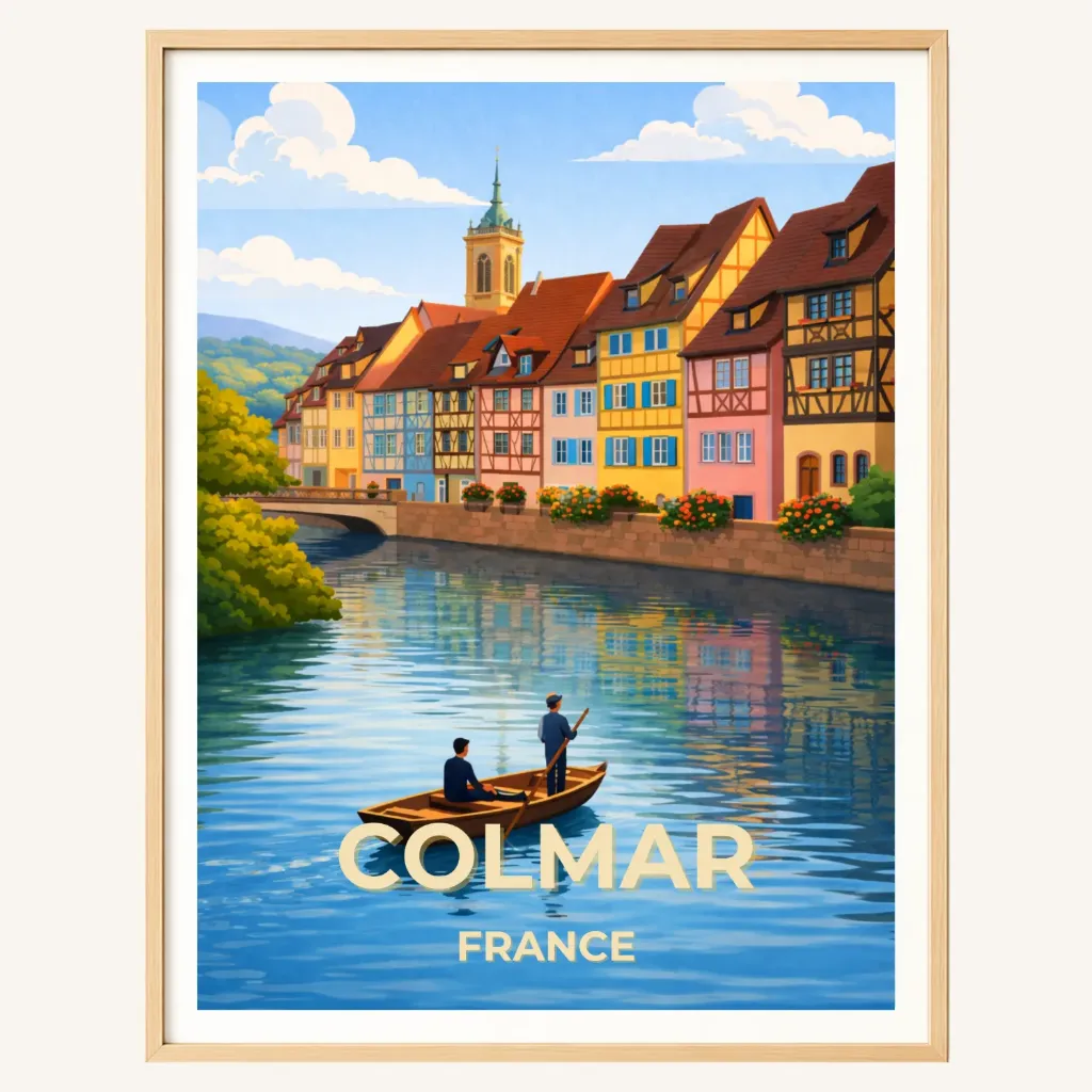 Affiche Colmar – Petite Venise & Alsace (A4)