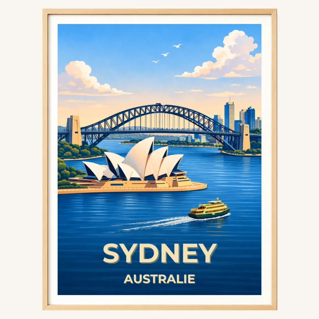 Affiche Sydney – Australie (A4)