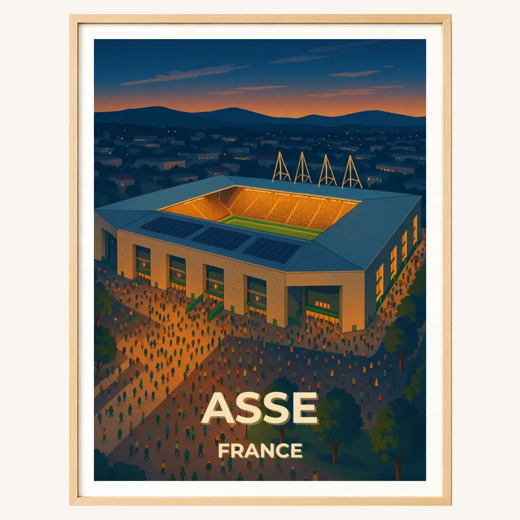 Affiche Saint-Étienne – Stade Geoffroy-Guichard (A4)