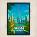 Affiche Dubaï – Burj Khalifa, Émirats arabes unis