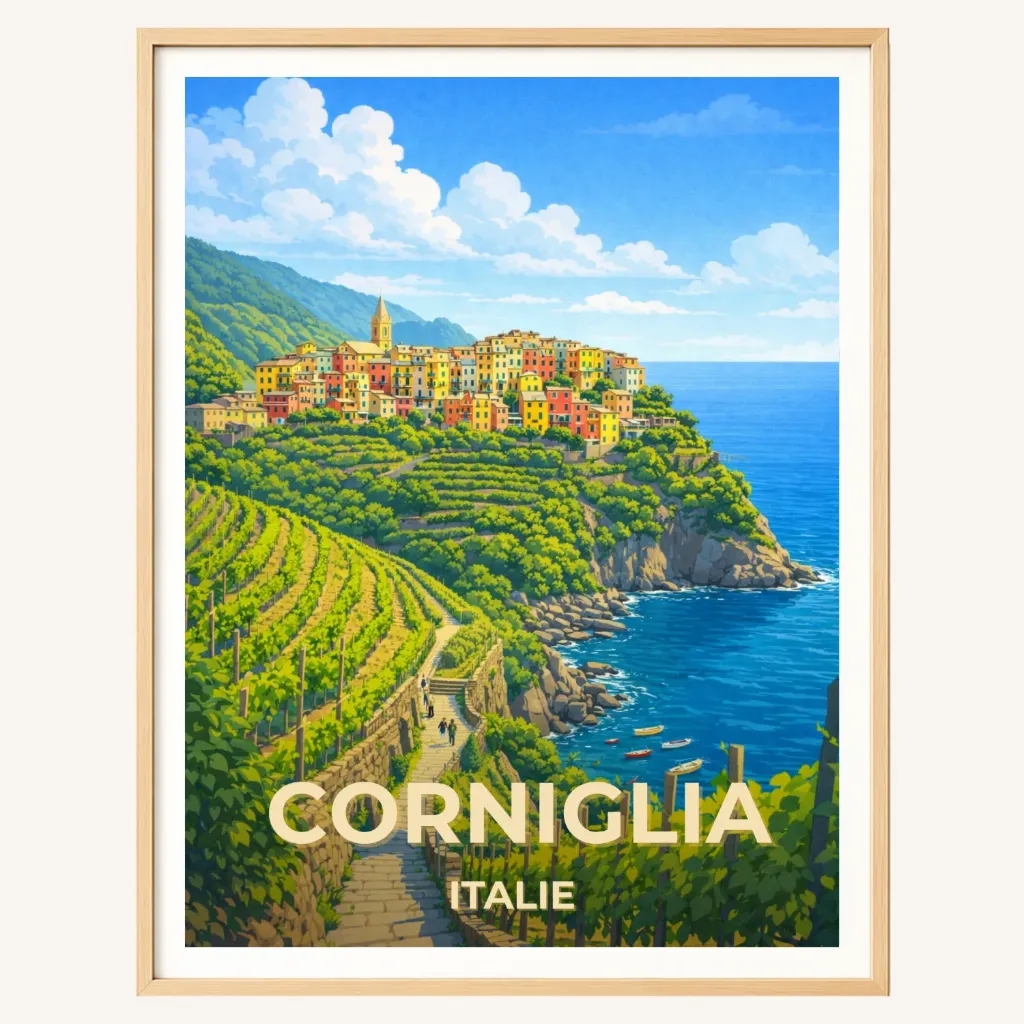 Affiche Corniglia – Cinque Terre, Italie (A4)