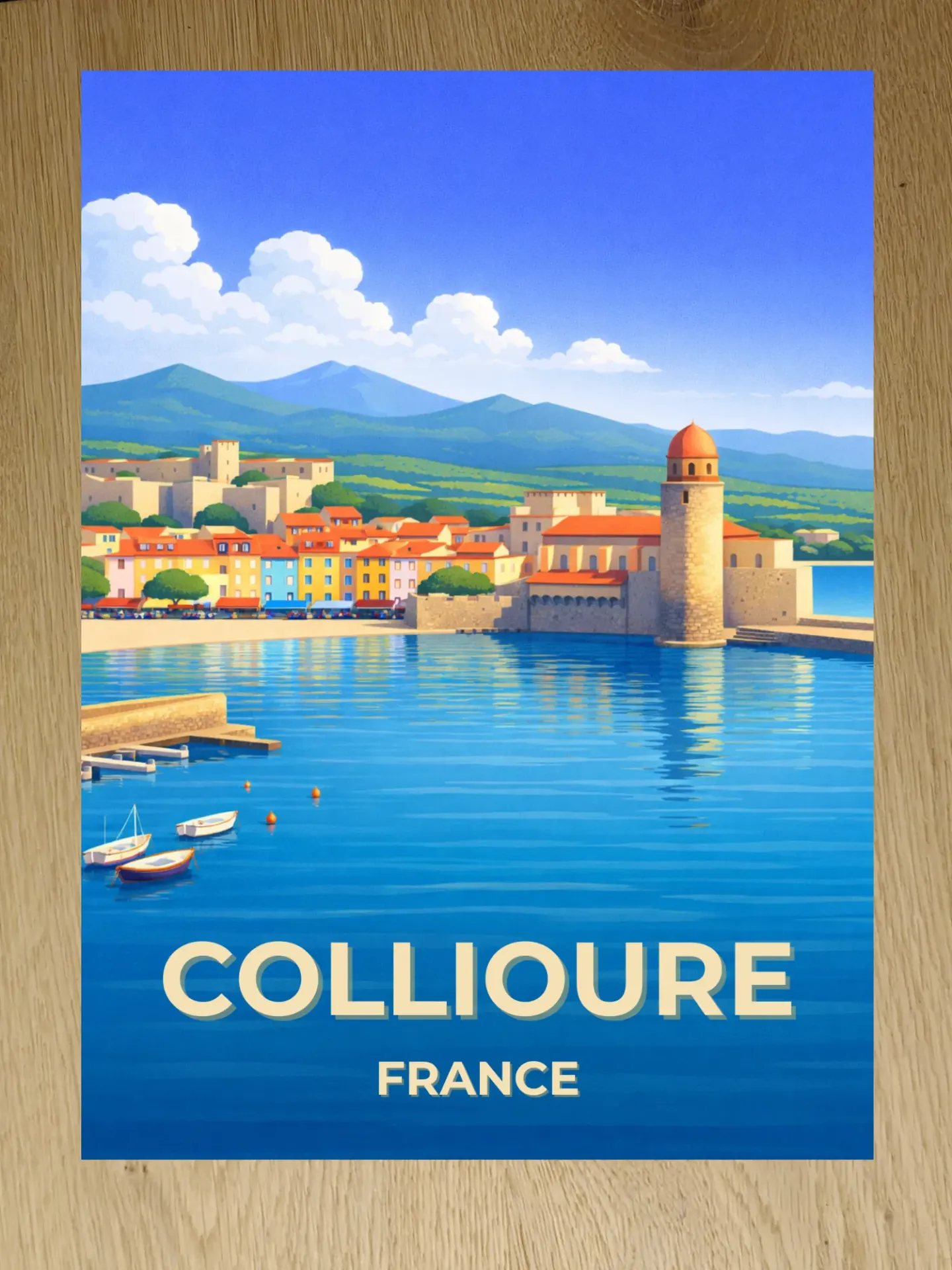 Affiche Collioure – Côte Vermeille