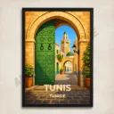 Affiche Tunis – Médina & Tunisie