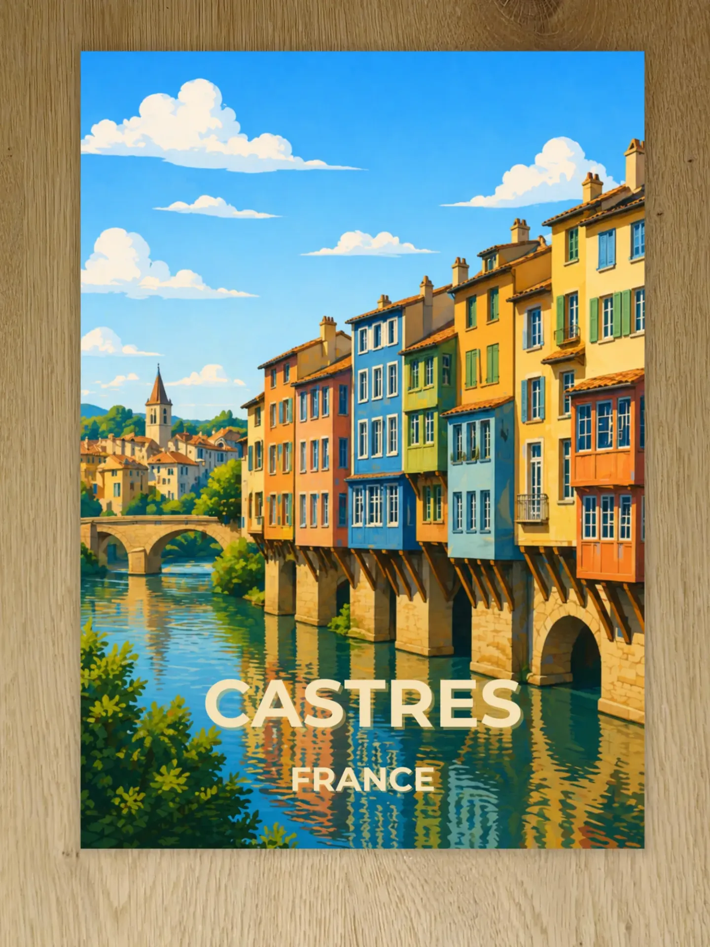 Affiche Castres – Maisons sur l’Agout