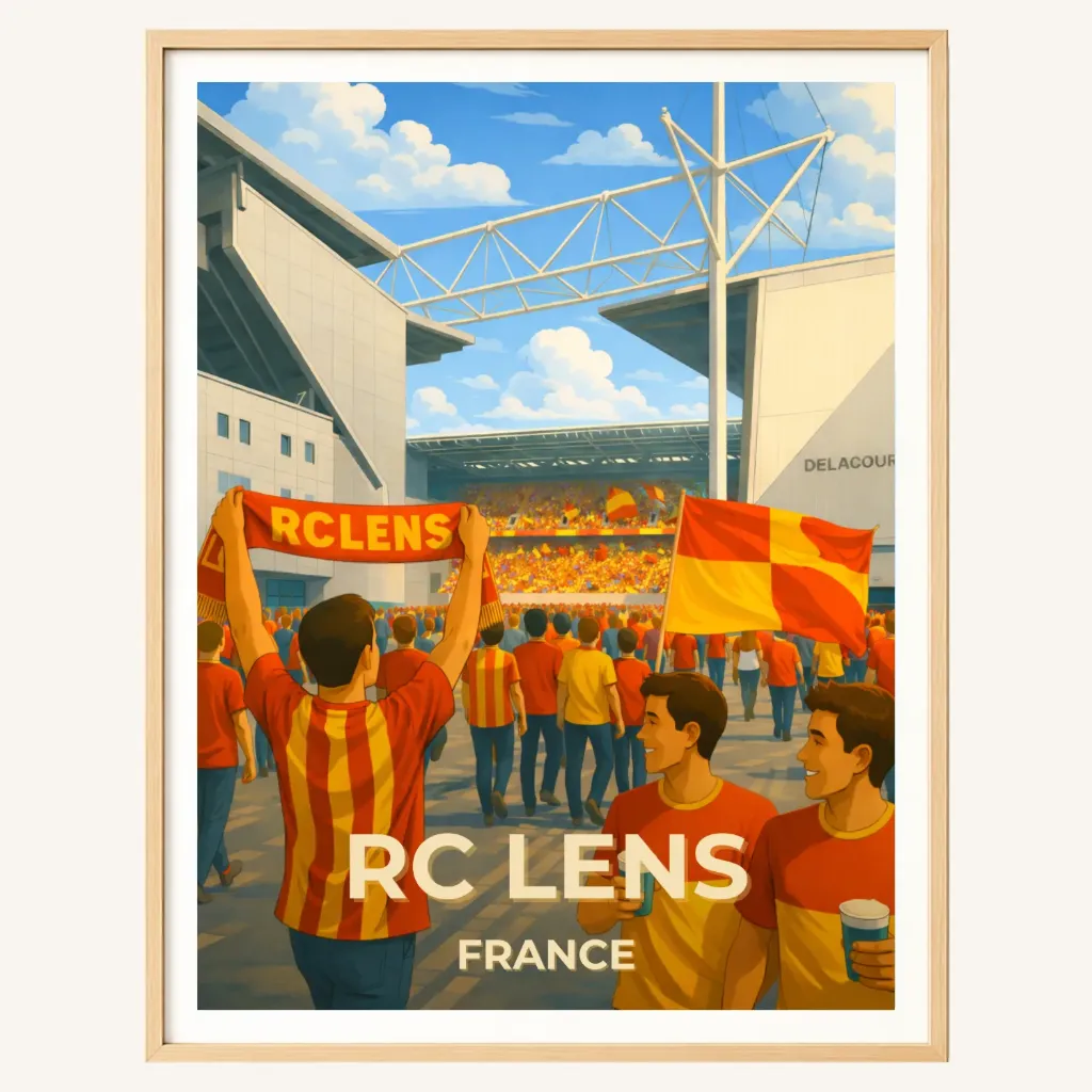 Affiche Lens – Stade Bollaert-Delelis (A4)