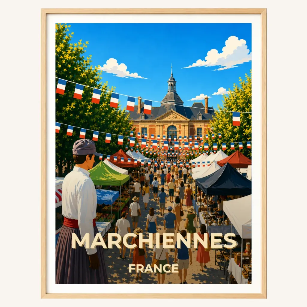 Affiche Marchiennes – Marché Estival (A4)