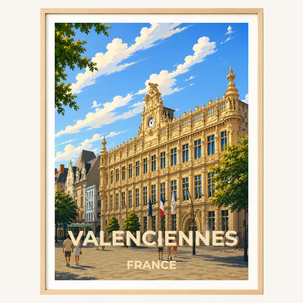 Affiche Valenciennes – Hôtel de Ville (A4)