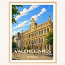 Affiche Valenciennes – Hôtel de Ville