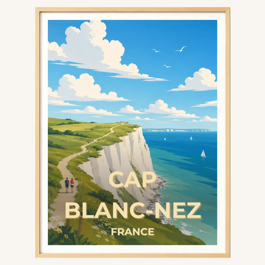 Affiche Cap Blanc-Nez – Côte d’Opale (A4)
