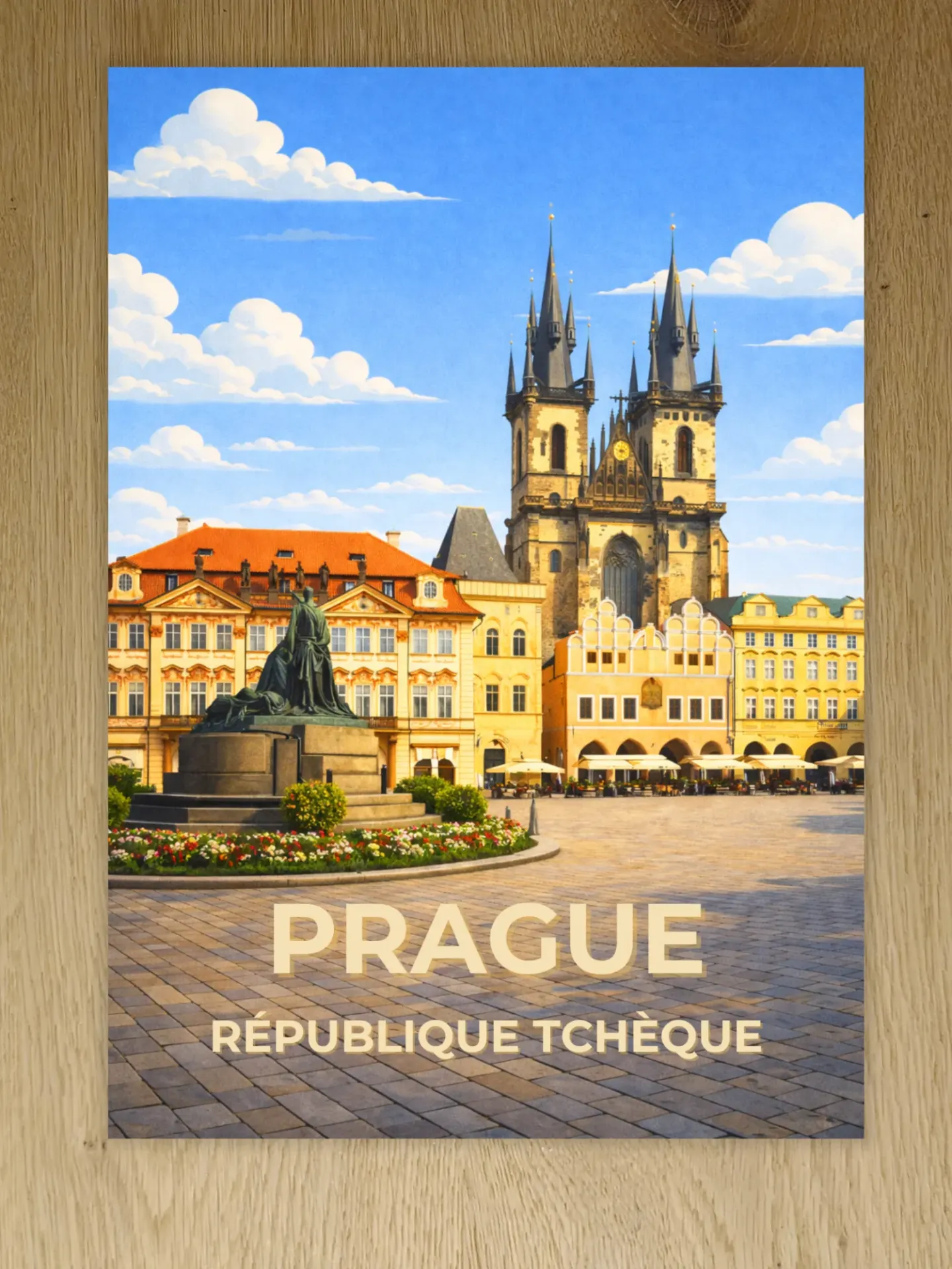 Affiche Prague – Place de la Vieille-Ville