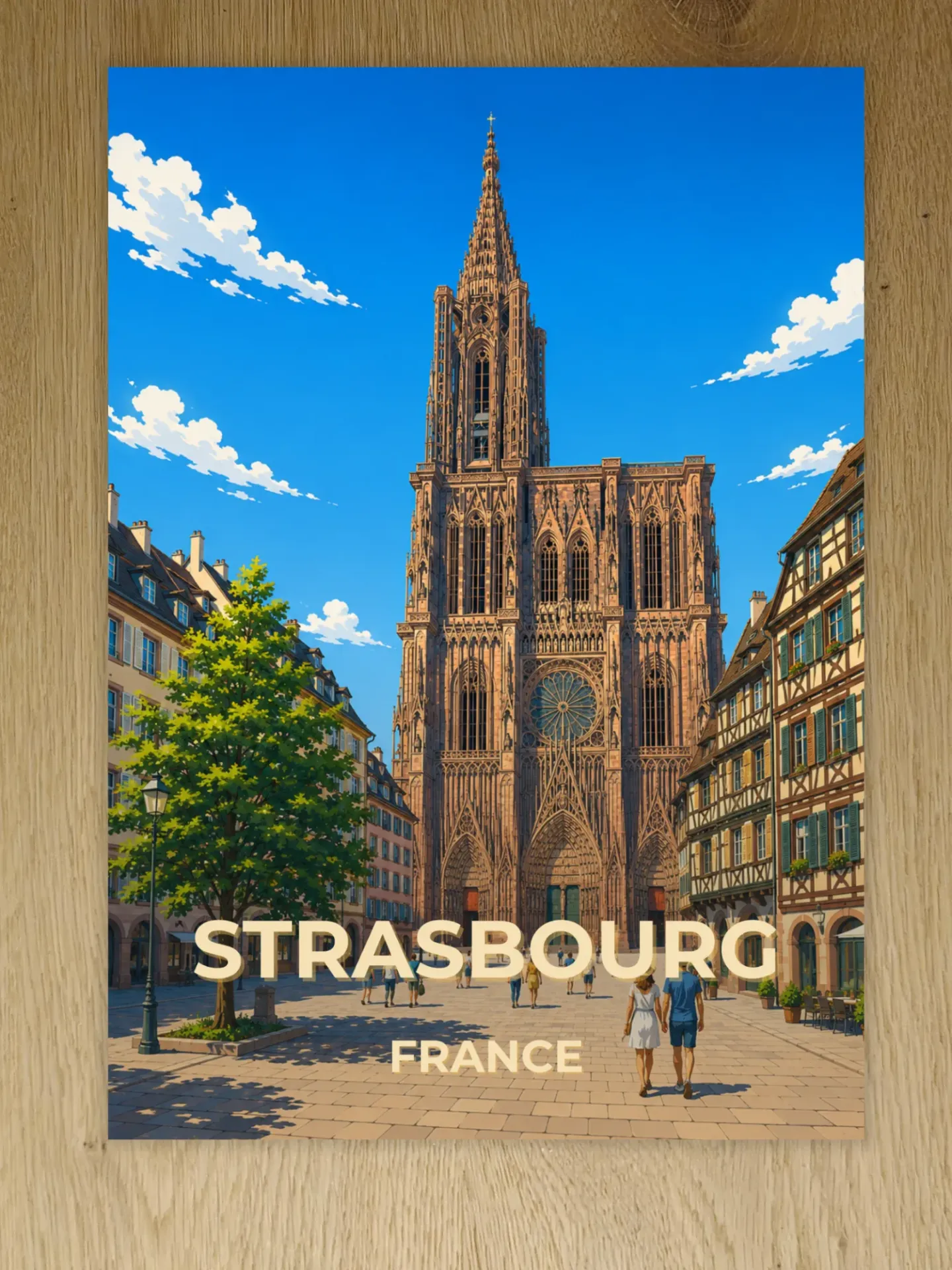Affiche Strasbourg – Cathédrale Notre-Dame