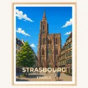 Affiche Strasbourg – Cathédrale Notre-Dame