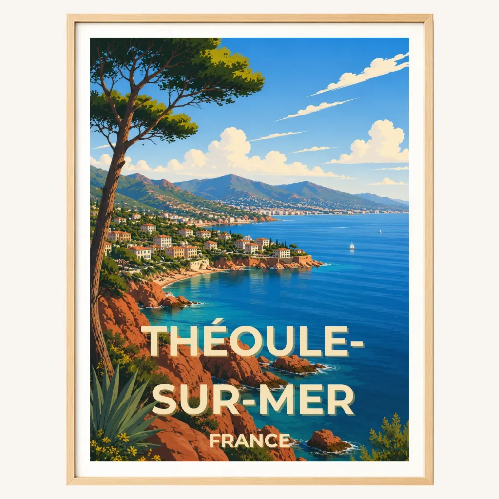 Affiche Théoule-sur-Mer – Côte d’Azur