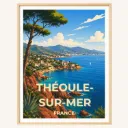 Affiche Théoule-sur-Mer – Côte d’Azur