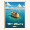 Affiche Fort Boyard – Le célèbre fort de Charente-Maritime