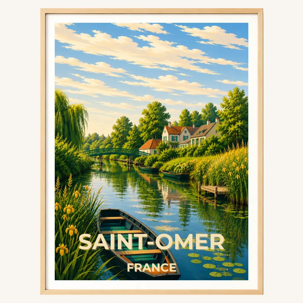 Affiche Saint-Omer – Le Marais Audomarois (A4)