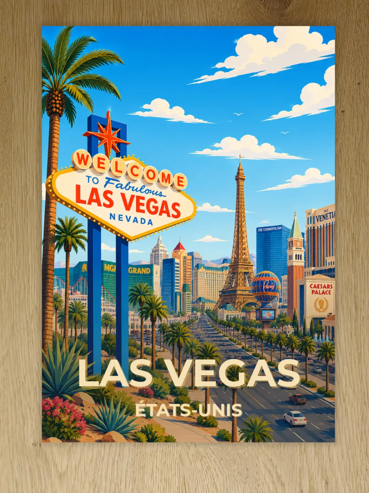 Affiche Las Vegas – Nevada, États-Unis