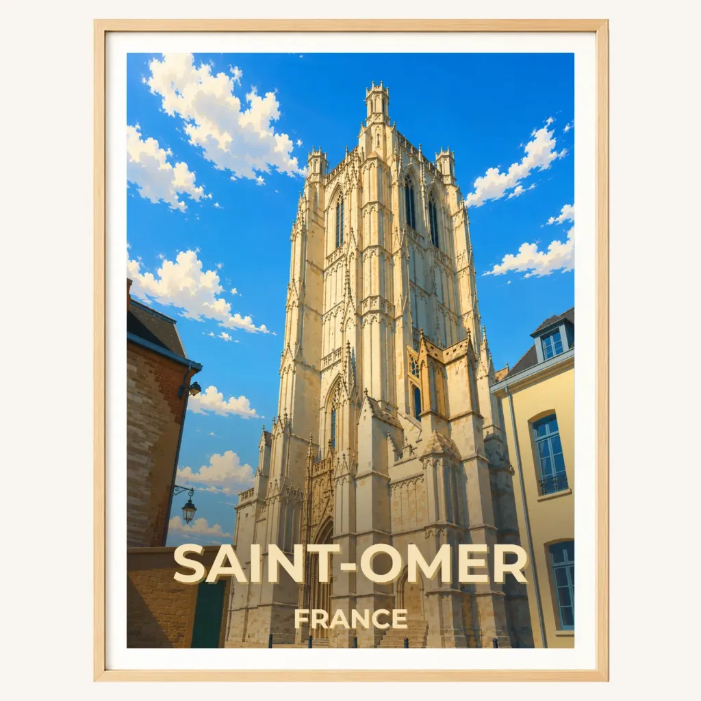 Affiche Saint-Omer – La Cathédrale Notre-Dame