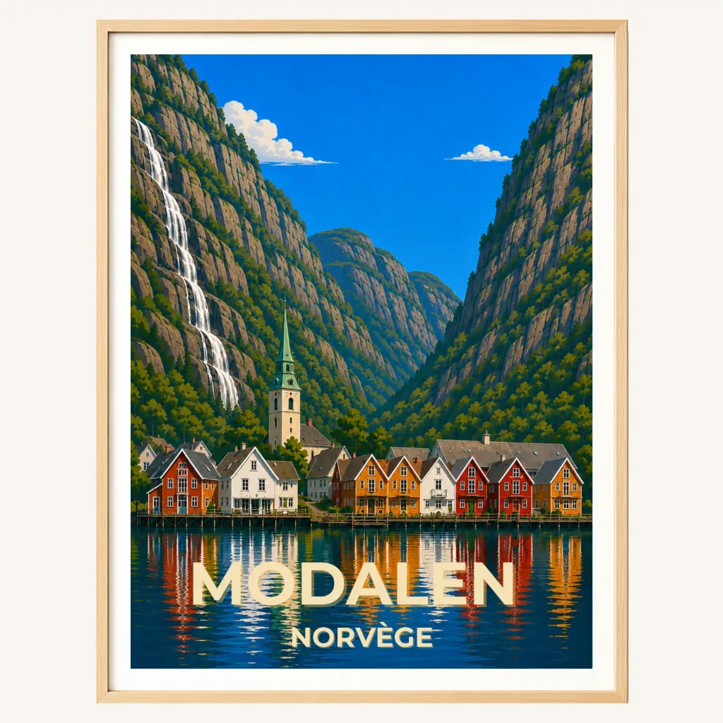 Affiche Modalen – Norvège