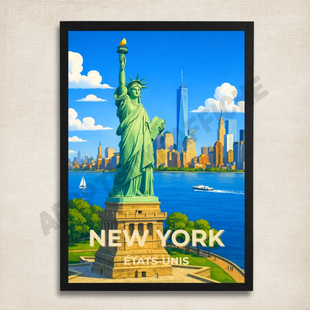 NEW YORK – Statue de la liberté - États-Unis (A4)
