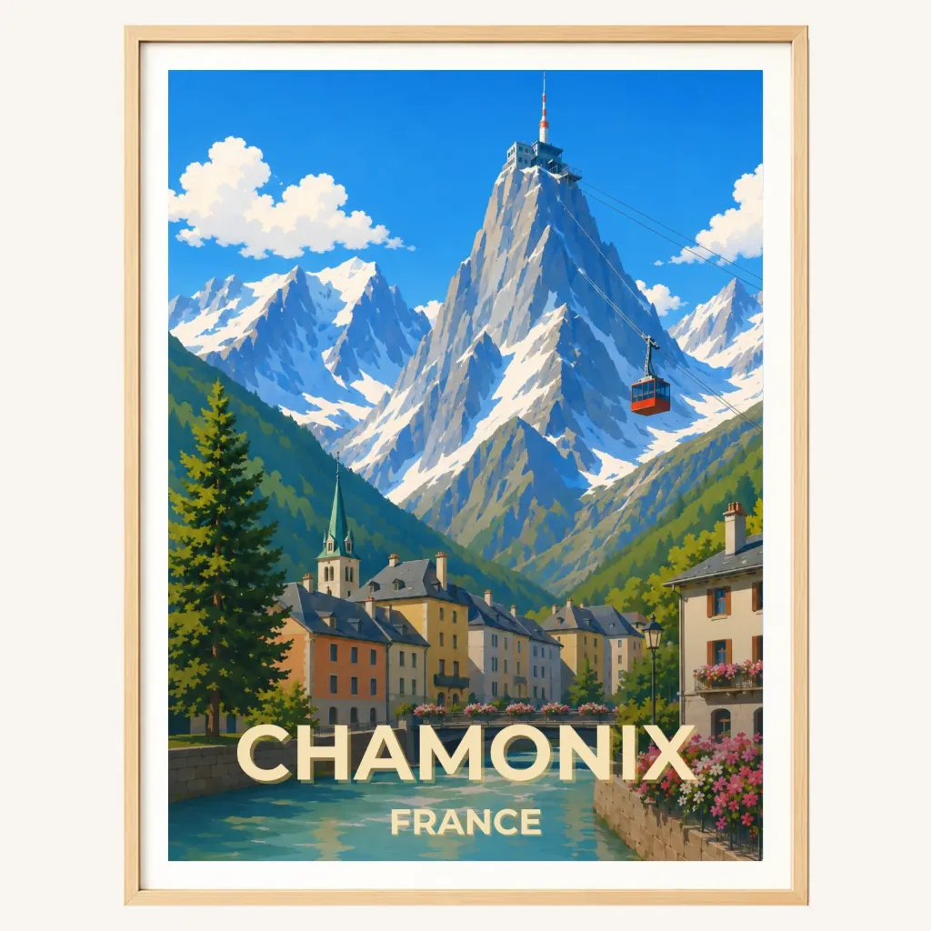 Affiche Chamonix-Mont-Blanc – Aiguille du Midi