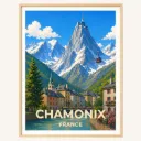 Affiche Chamonix-Mont-Blanc – Aiguille du Midi