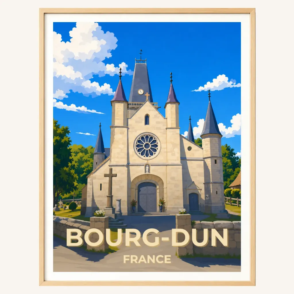 Affiche Le Bourg-Dun – Église Notre-Dame