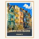 Affiche Mers-les-Bains – Villas Belle Époque