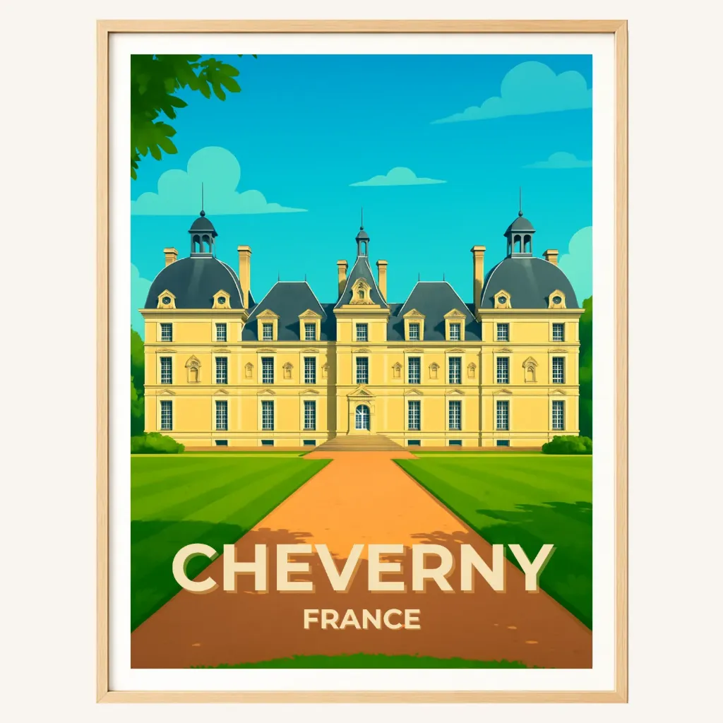 Affiche Cheverny – Château de Cheverny (A4)