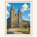 Affiche Maredsous – Abbaye Saint-Benoît en Belgique