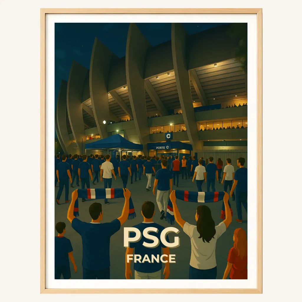 Affiche Paris - Parc des princes (A4)